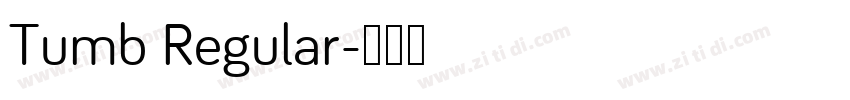 Tumb Regular字体转换